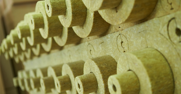 Mineral Wool Pipe Sections un-laminated